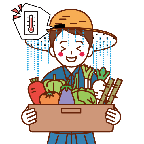 (例)農家さんの熱中症予防に「COOLな麦わら帽子」